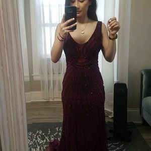 Burgundy Prom Dress